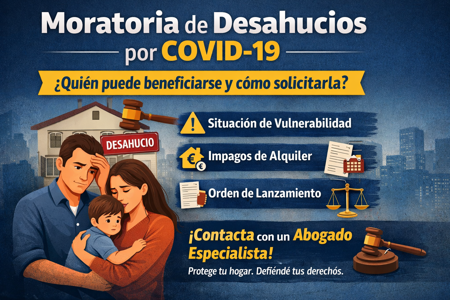 Moratoria de desahucios: quién puede beneficiarse y cómo reclamar su aplicación